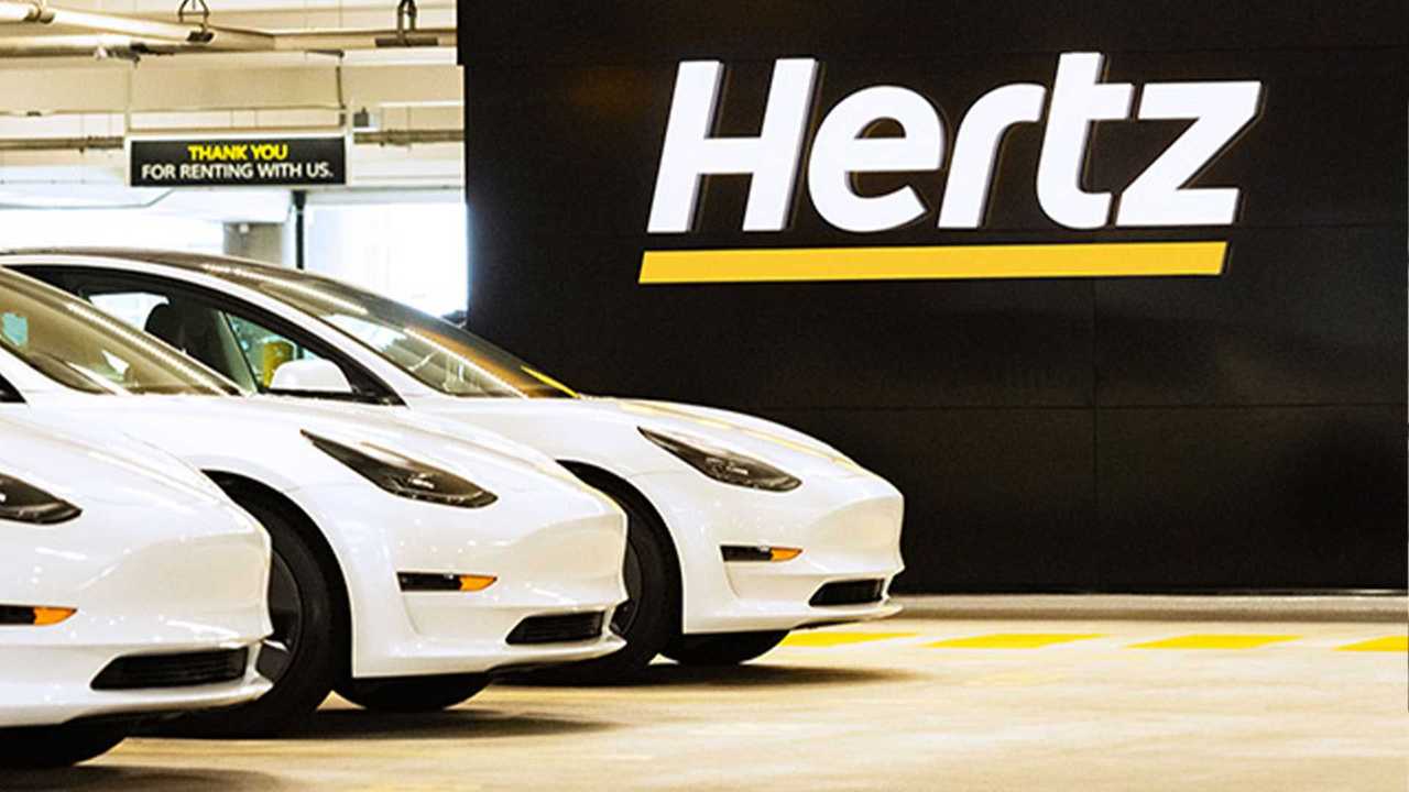 Tesla Model 3 in Hertz EV fleet
