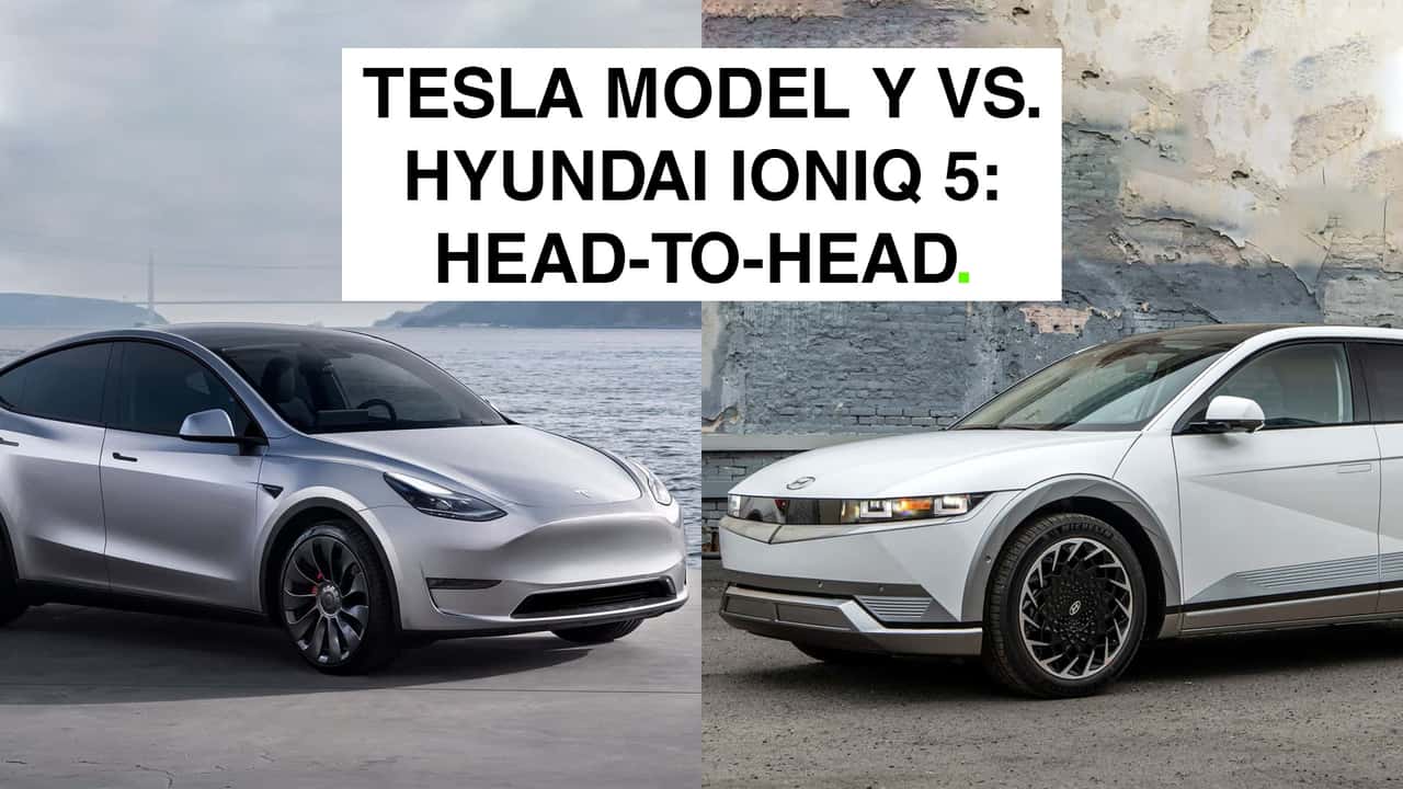 Tesla Model Y vs. Hyundai Ioniq 5 comparison lead image